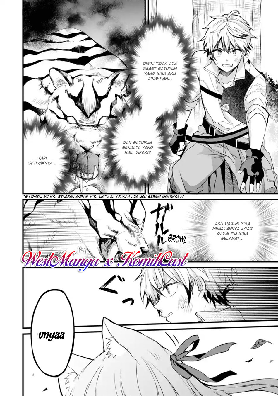 Yuusha Party wo Tsuihou Sareta Beast Tamer Saikyou Shuzoku Nekomimi Shojo to Deau Chapter 01.2 Bahasa Indonesia