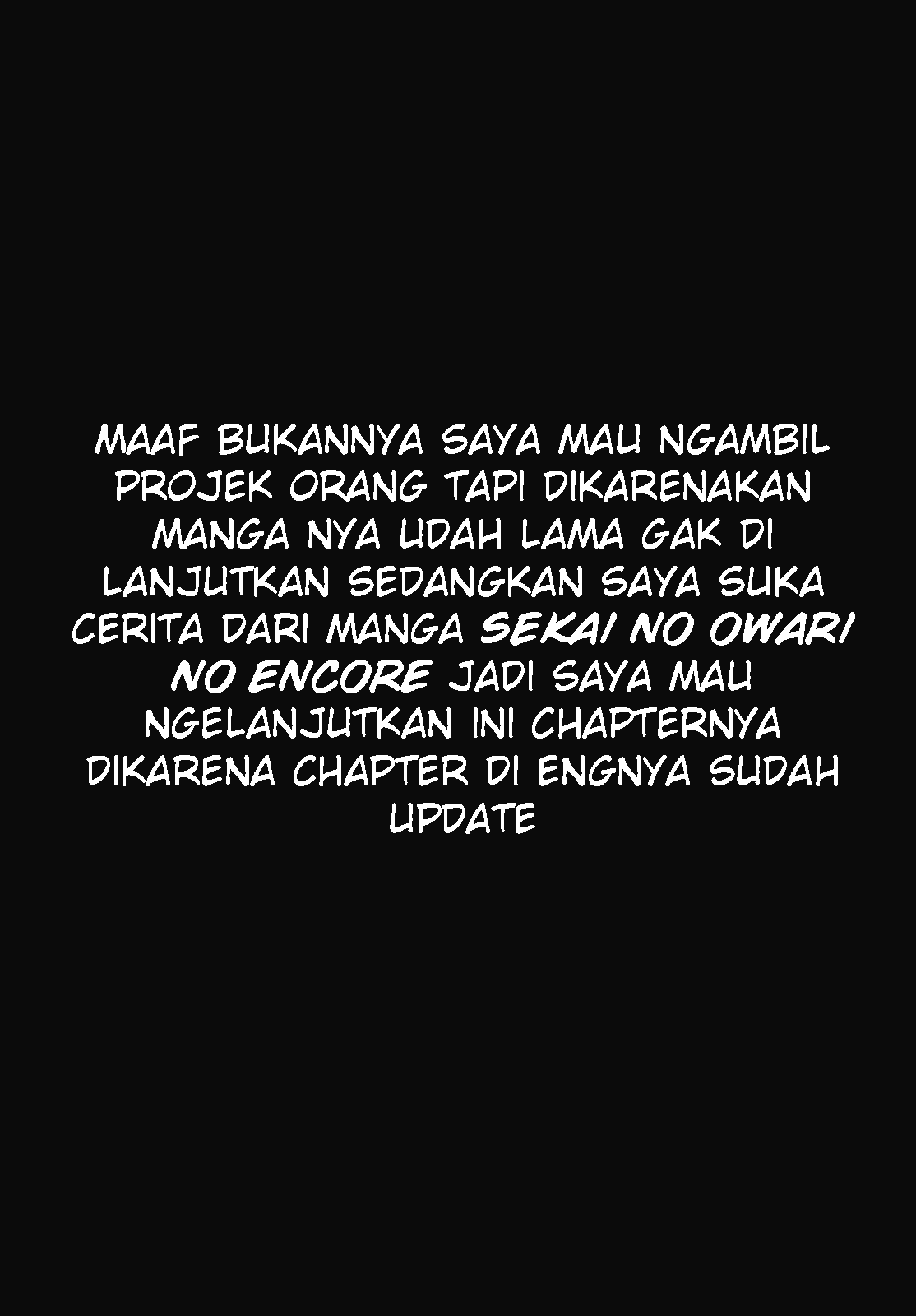 Sekai no Owari no Sekairoku Chapter 22 Bahasa Indonesia