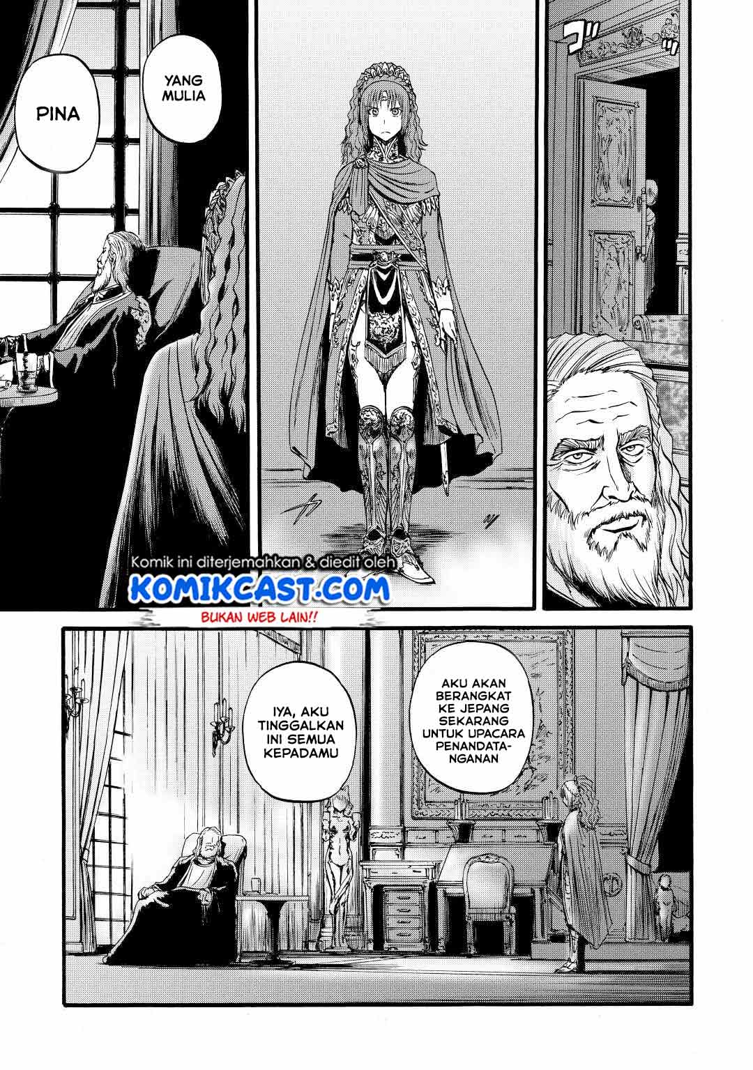 Gate – Jietai Kare no Chi nite, Kaku Tatakeri Chapter 111 Bahasa Indonesia