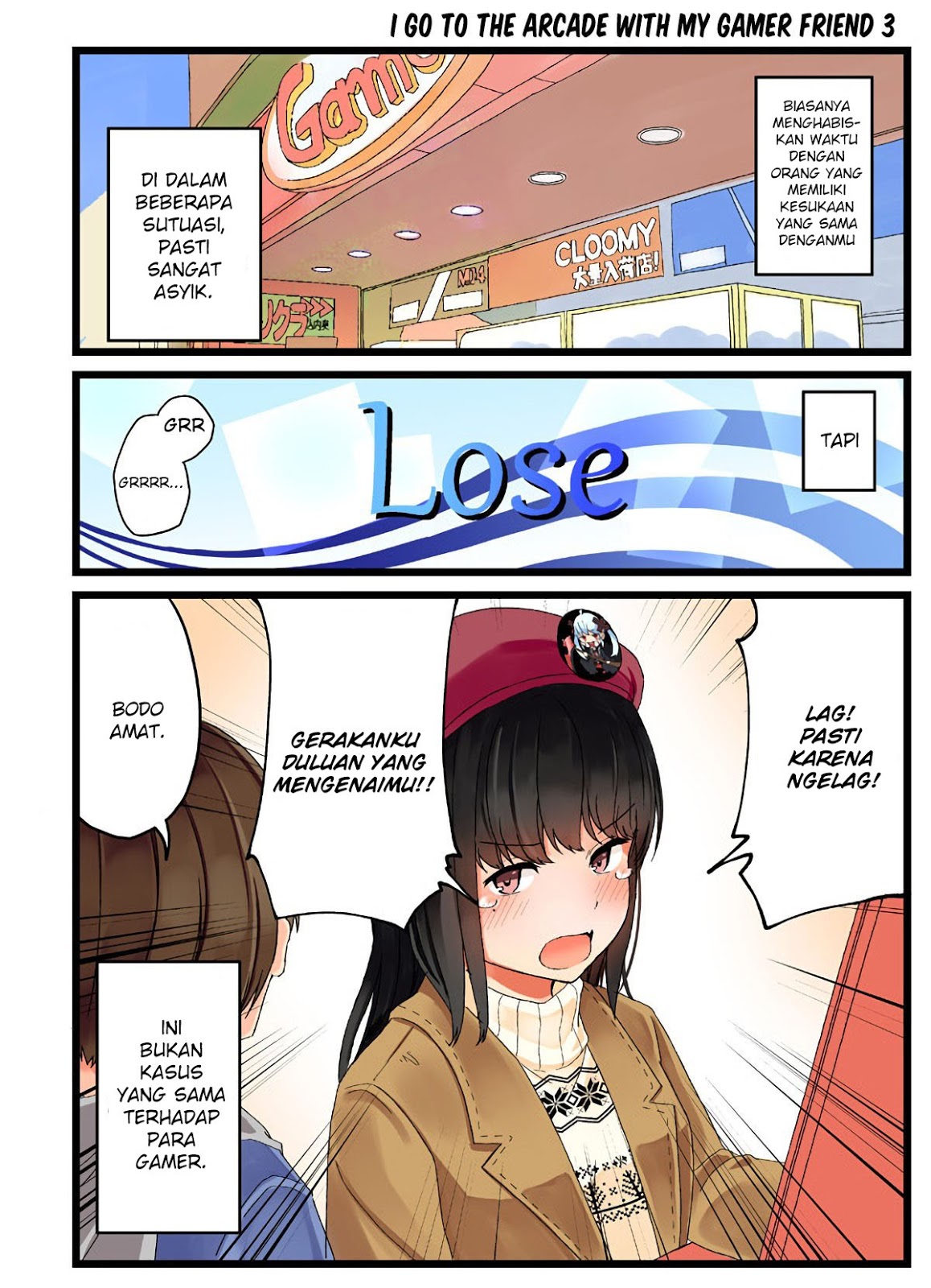 Hanging Out with a Gamer Girl Chapter 04 Bahasa Indonesia