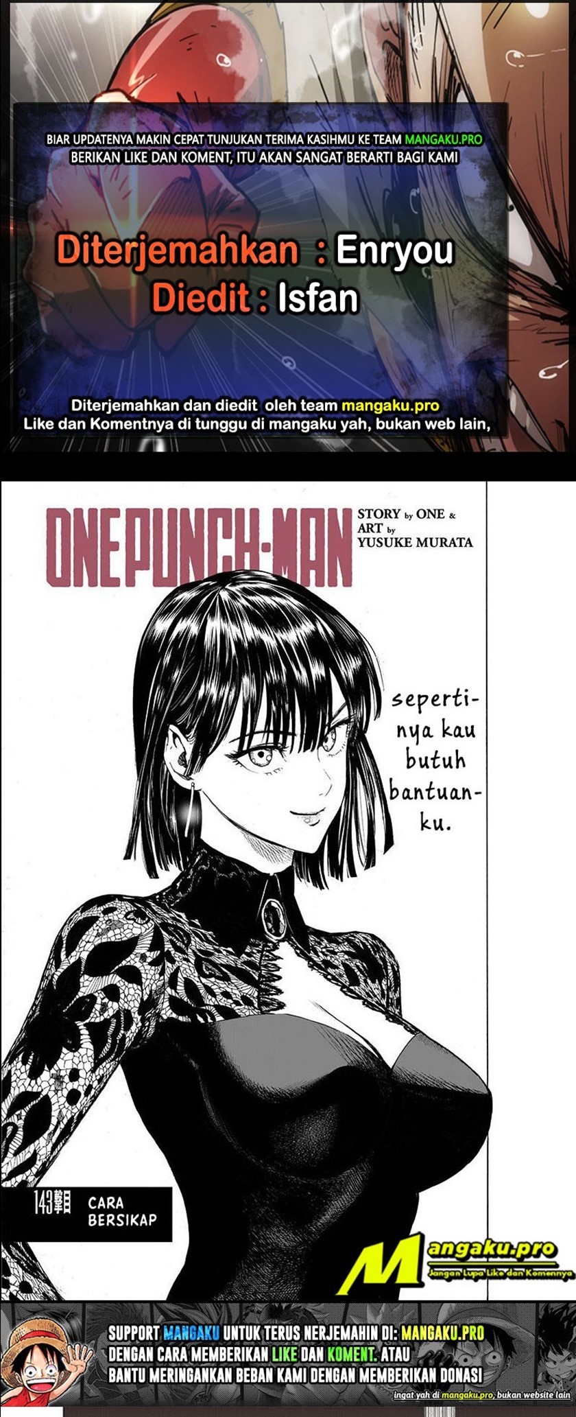 One Punch-Man Chapter 192 Bahasa Indonesia