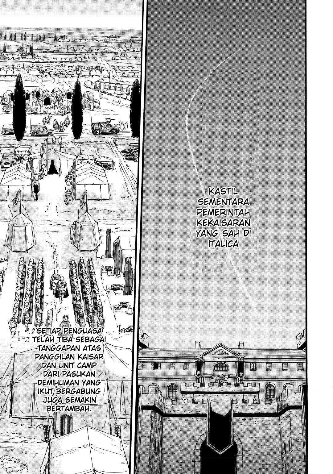 Gate – Jietai Kare no Chi nite, Kaku Tatakeri Chapter 90 Bahasa Indonesia