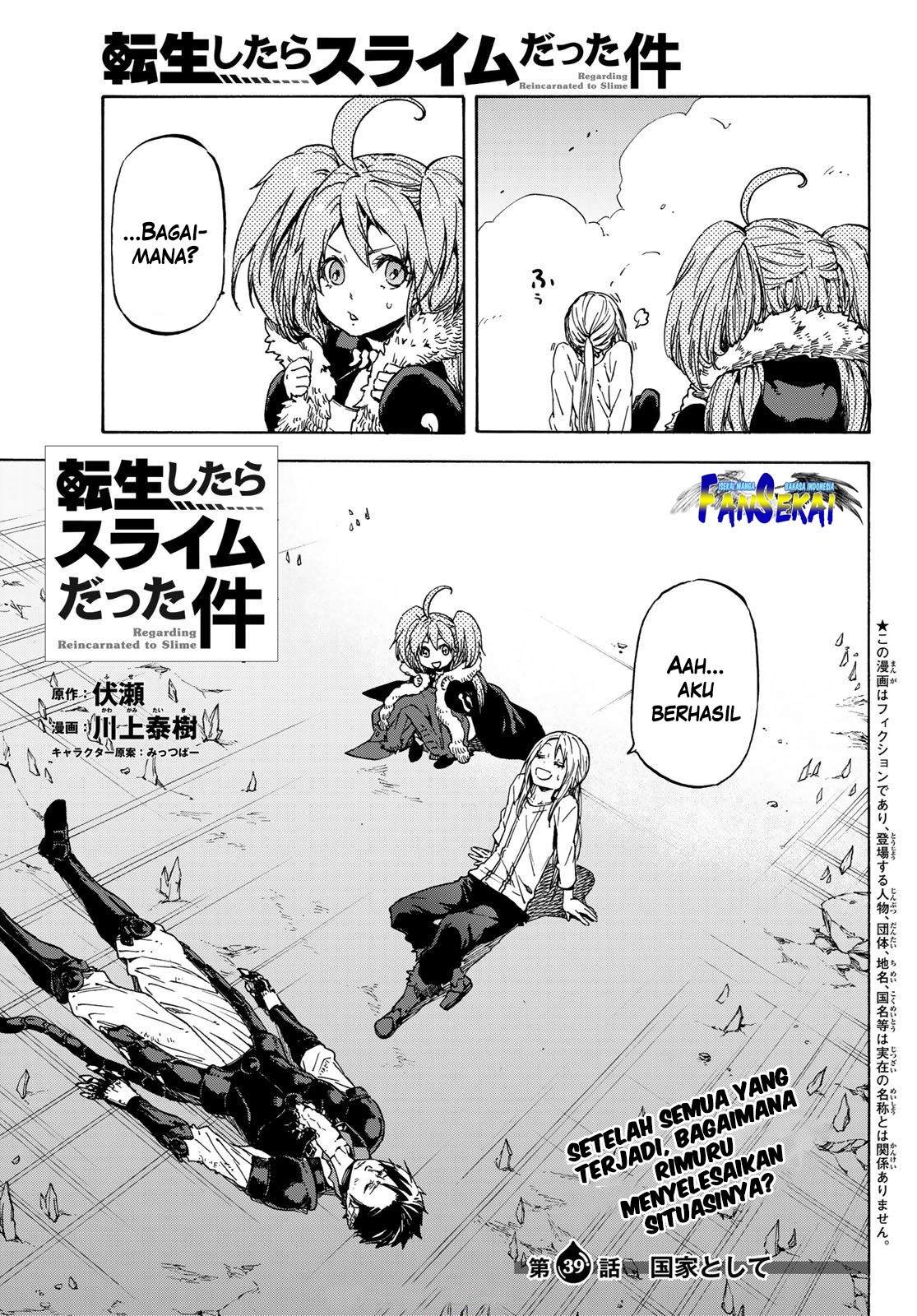 Tensei Shitara Slime Datta Ken Chapter 39 Bahasa Indonesia