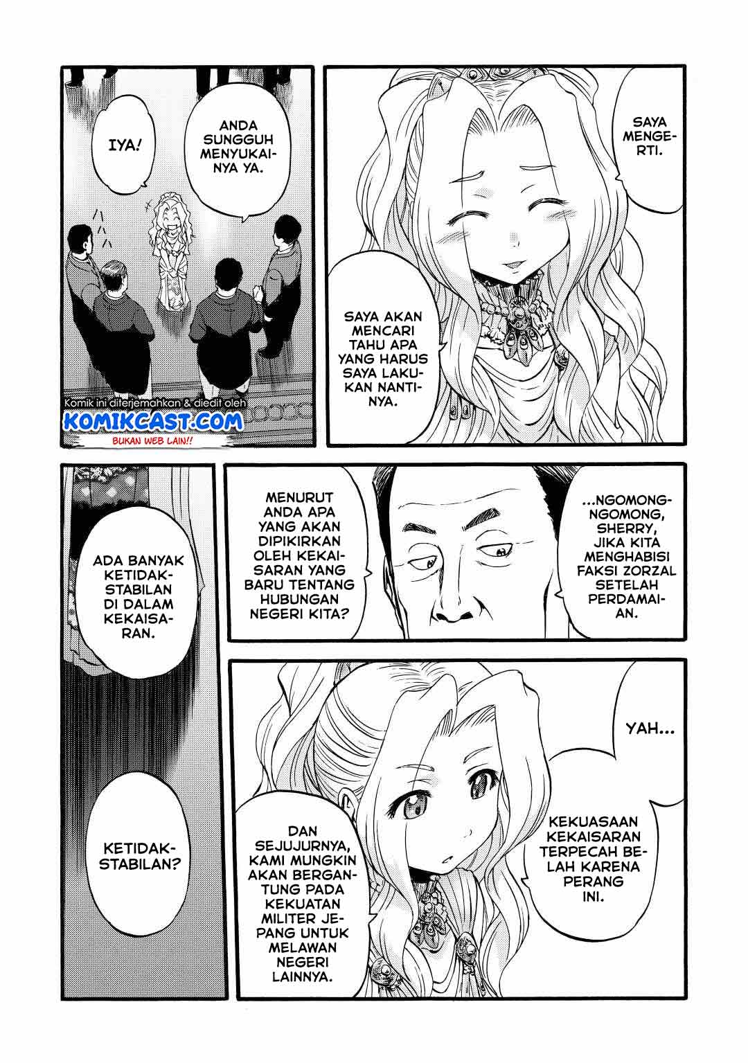 Gate – Jietai Kare no Chi nite, Kaku Tatakeri Chapter 112 Bahasa Indonesia