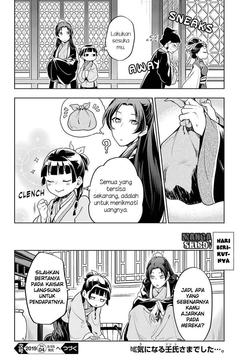 Kusuriya no Hitorigoto Chapter 23 Bahasa Indonesia