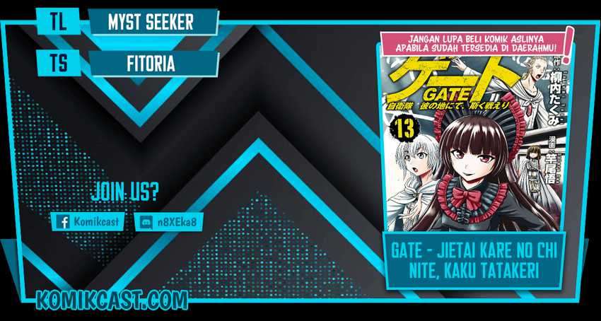 Gate – Jietai Kare no Chi nite, Kaku Tatakeri Chapter 101.2 Bahasa Indonesia