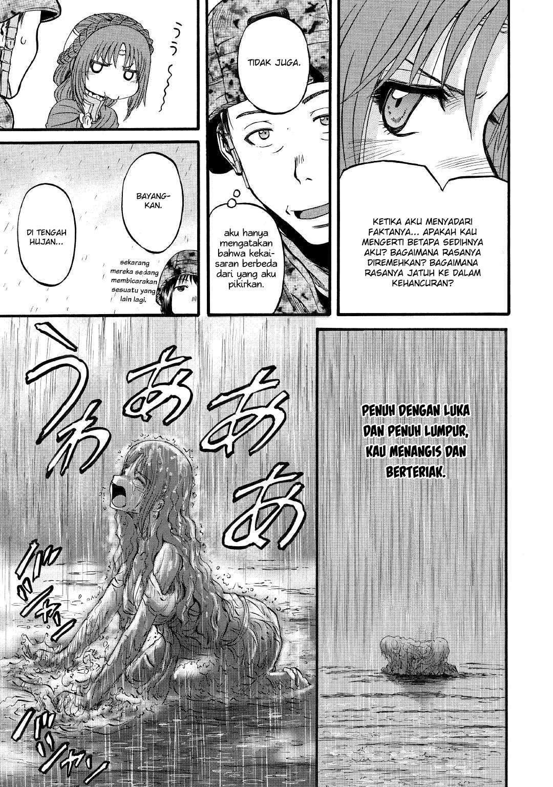 Gate – Jietai Kare no Chi nite, Kaku Tatakeri Chapter 92 Bahasa Indonesia