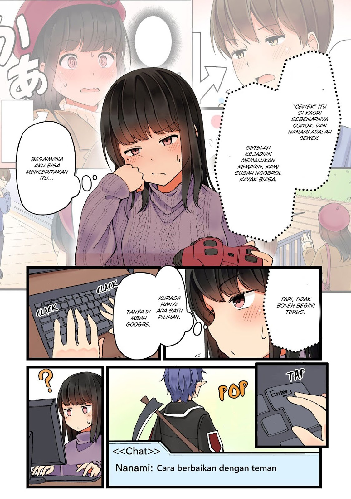Hanging Out with a Gamer Girl Chapter 07 Bahasa Indonesia