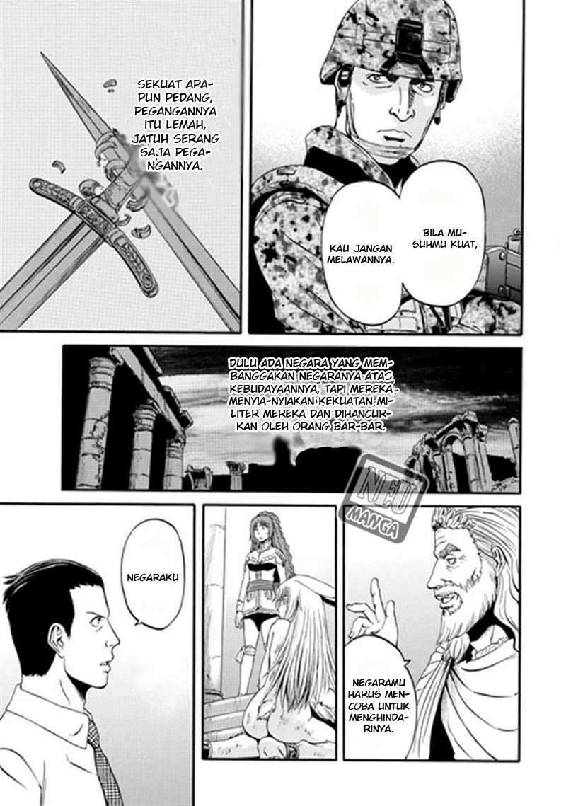 Gate – Jietai Kare no Chi nite, Kaku Tatakeri Chapter 34 Bahasa Indonesia