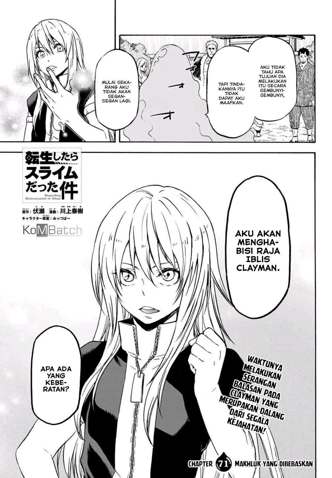 Tensei Shitara Slime Datta Ken Chapter 71 Bahasa Indonesia