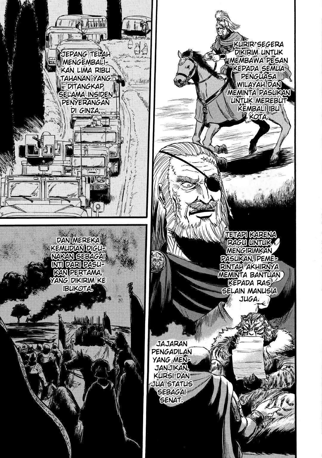 Gate – Jietai Kare no Chi nite, Kaku Tatakeri Chapter 86 Bahasa Indonesia