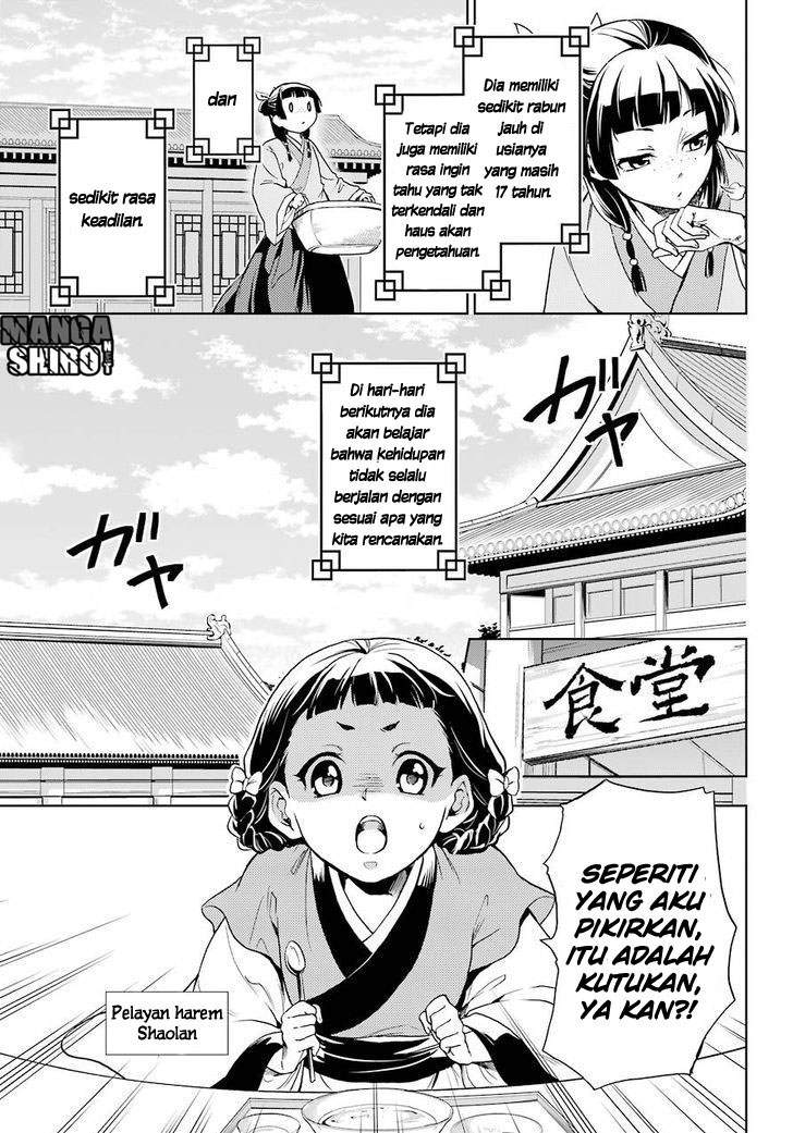 Kusuriya no Hitorigoto Chapter 01 Bahasa Indonesia