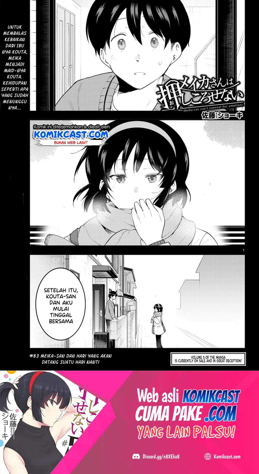 Meika-san Can’t Conceal Her Emotions Chapter 83 Bahasa Indonesia