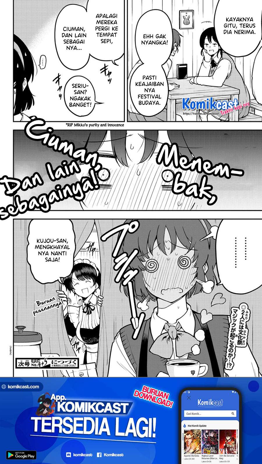 Meika-san Can’t Conceal Her Emotions Chapter 46 Bahasa Indonesia