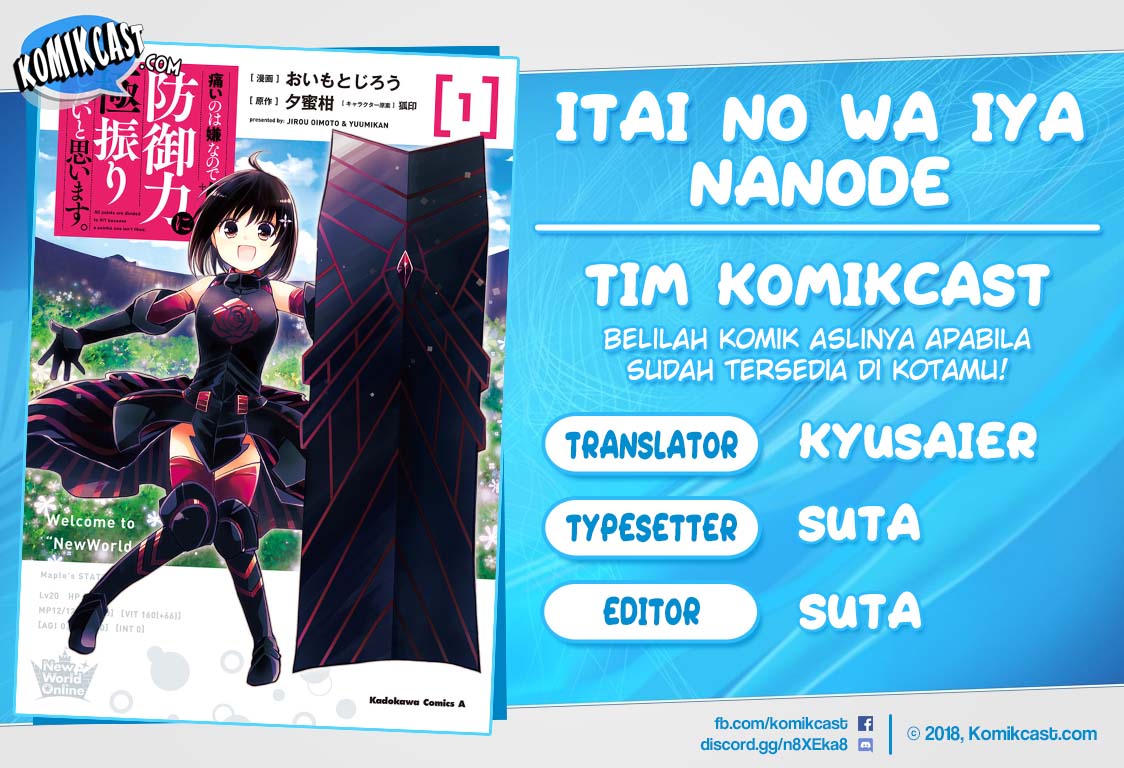 Itai no wa Iya nanode Bougyo-Ryoku ni Kyokufuri Shitai to Omoimasu Chapter 09 Bahasa Indonesia