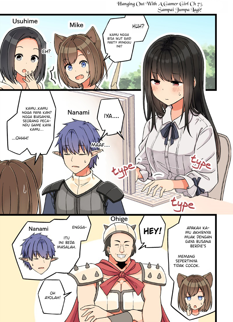 Hanging Out with a Gamer Girl Chapter 75 Bahasa Indonesia