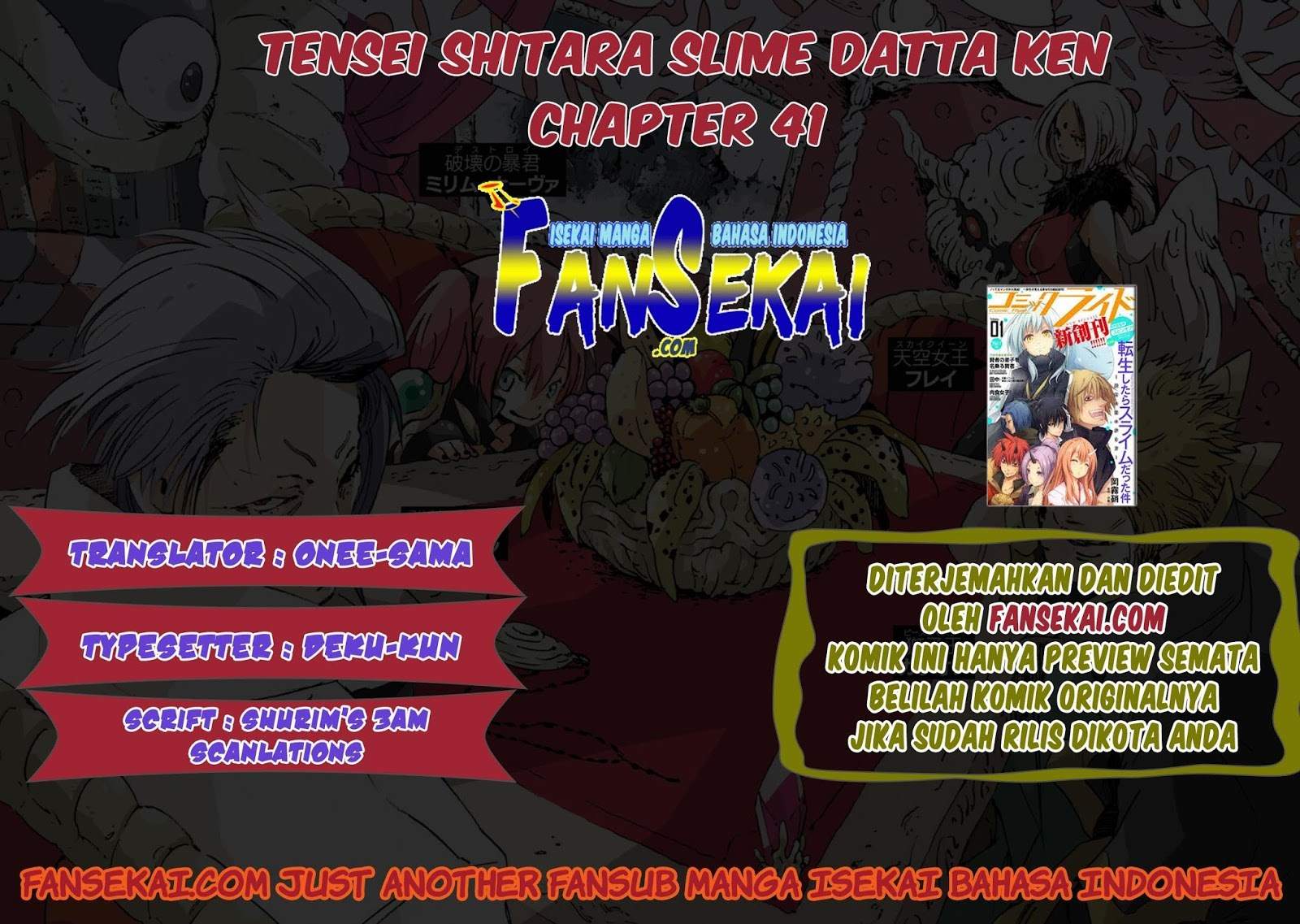 Tensei Shitara Slime Datta Ken Chapter 41 Bahasa Indonesia