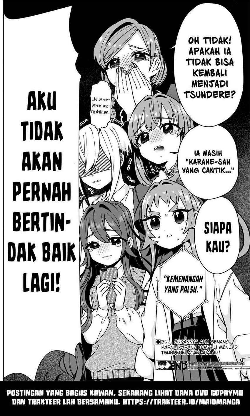 Kimi no Koto ga Dai Dai Dai Dai Daisuki na 100-nin no Kanojo Chapter 50 Bahasa Indonesia