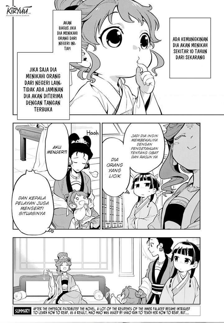 Kusuriya no Hitorigoto Chapter 42 Bahasa Indonesia