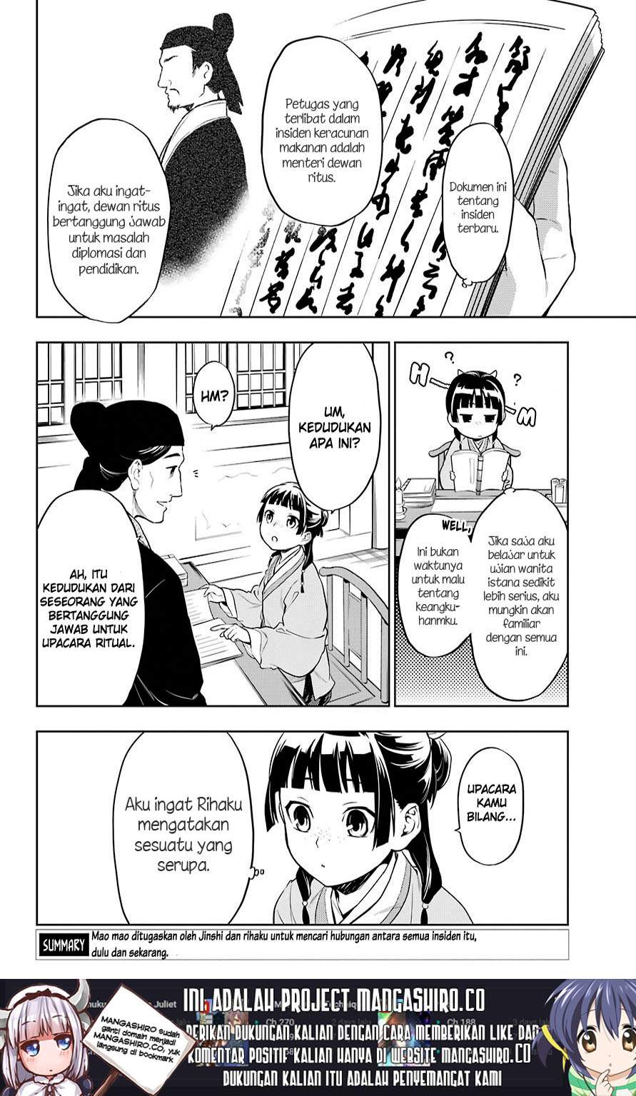 Kusuriya no Hitorigoto Chapter 32 Bahasa Indonesia