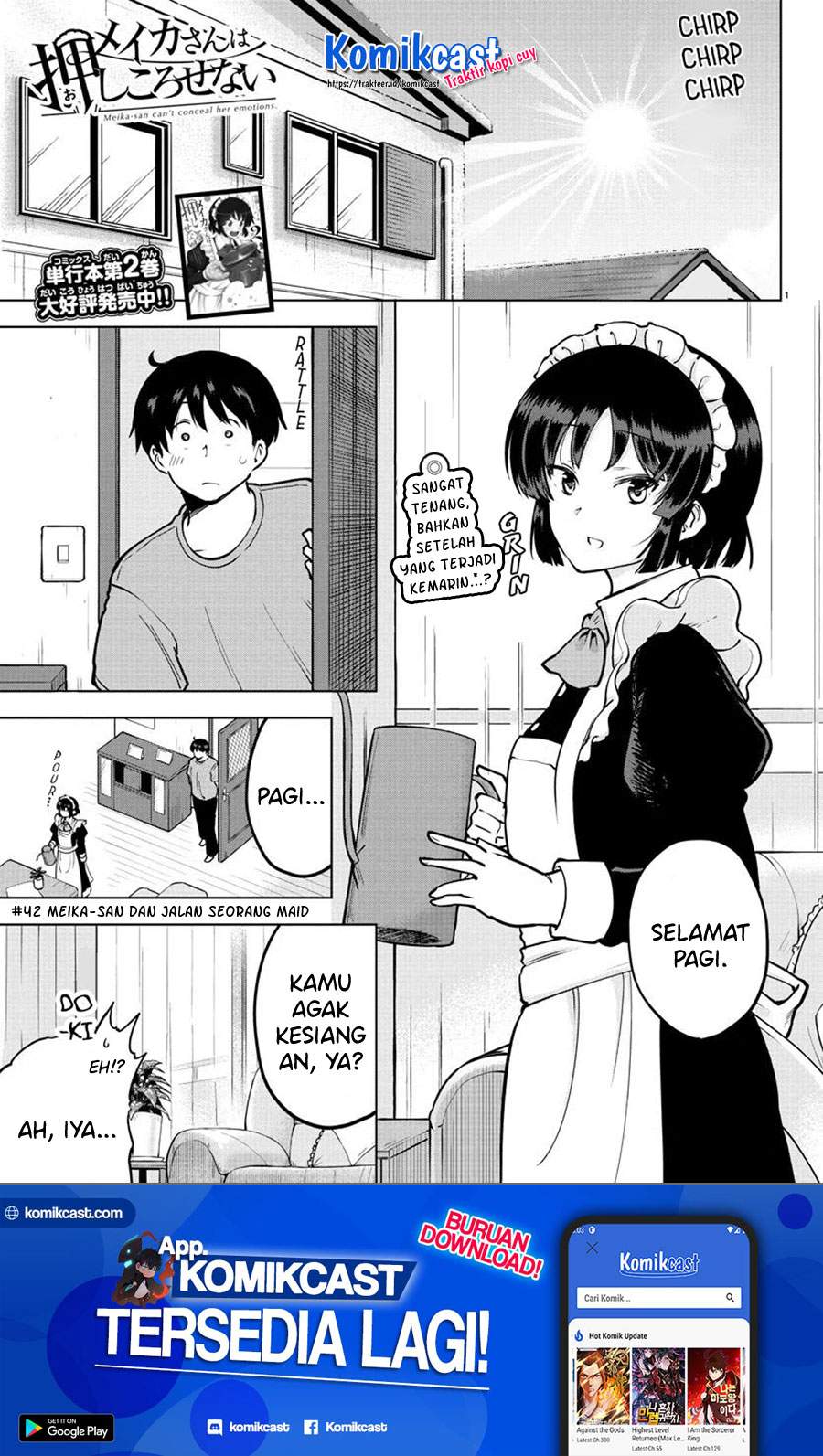 Meika-san Can’t Conceal Her Emotions Chapter 42 Bahasa Indonesia