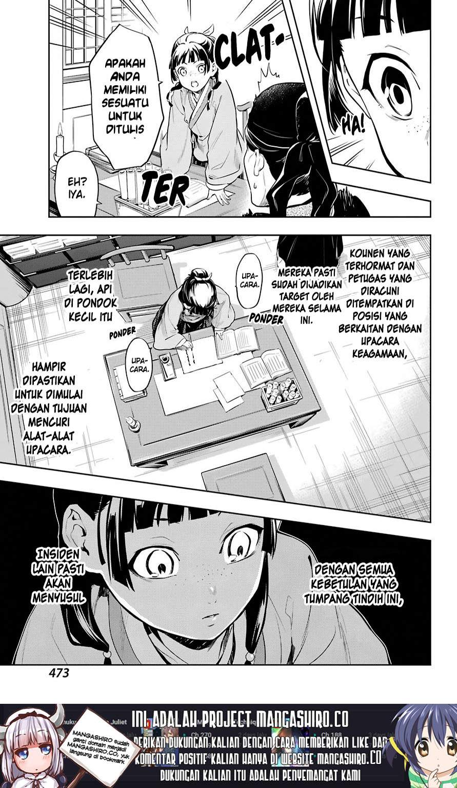 Kusuriya no Hitorigoto Chapter 32 Bahasa Indonesia