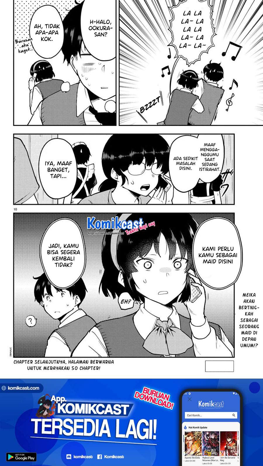 Meika-san Can’t Conceal Her Emotions Chapter 49 Bahasa Indonesia