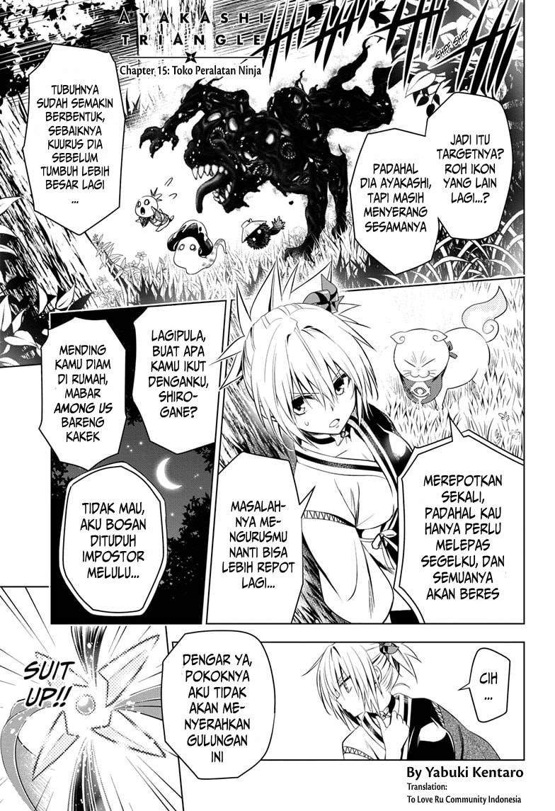 Ayakashi Triangle Chapter 15 Bahasa Indonesia