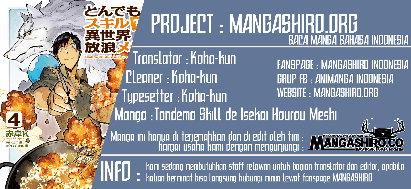 Tondemo Skill de Isekai Hourou Meshi Chapter 31 Bahasa Indonesia