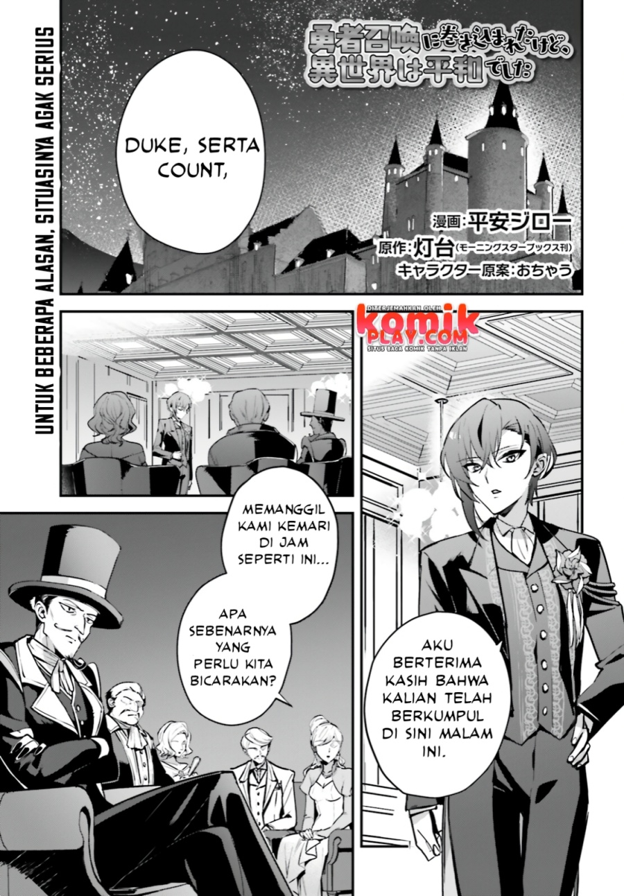 Yuusha Shoukan ni Makikomareta kedo, Isekai wa Heiwa deshita Chapter 31 Bahasa Indonesia