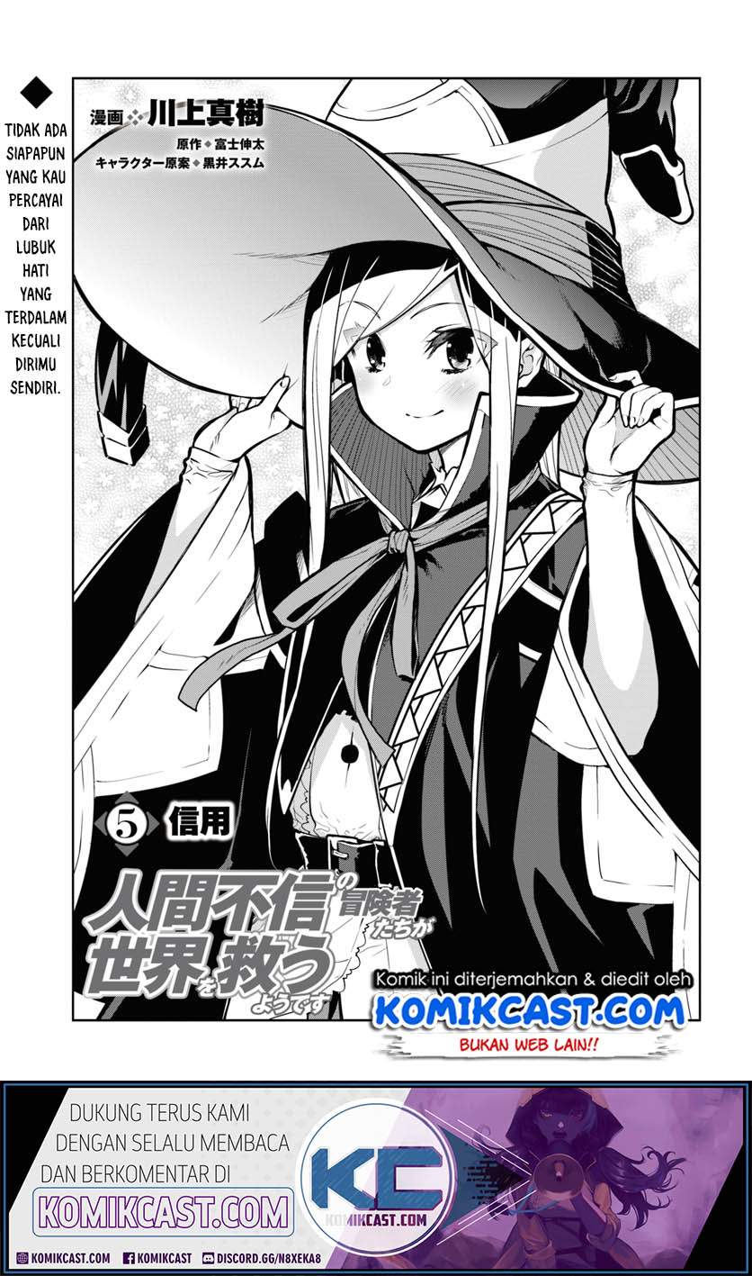 The Adventurers That Don’t Believe In Humanity Will Save The World Chapter 05 Bahasa Indonesia