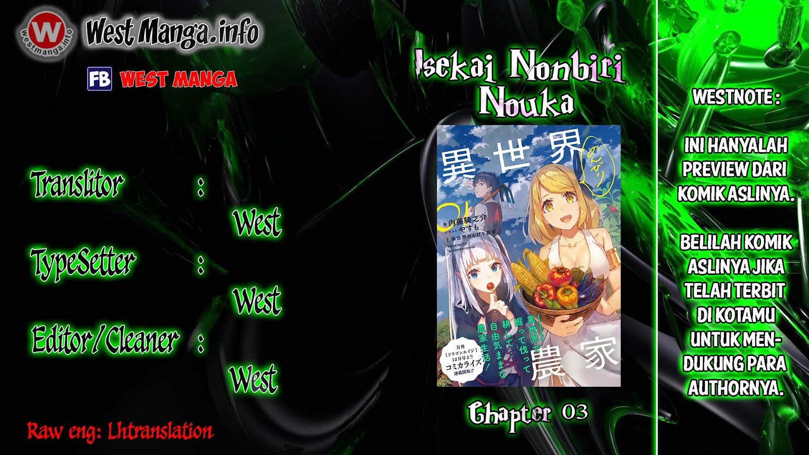 Isekai Nonbiri Nouka Chapter 3