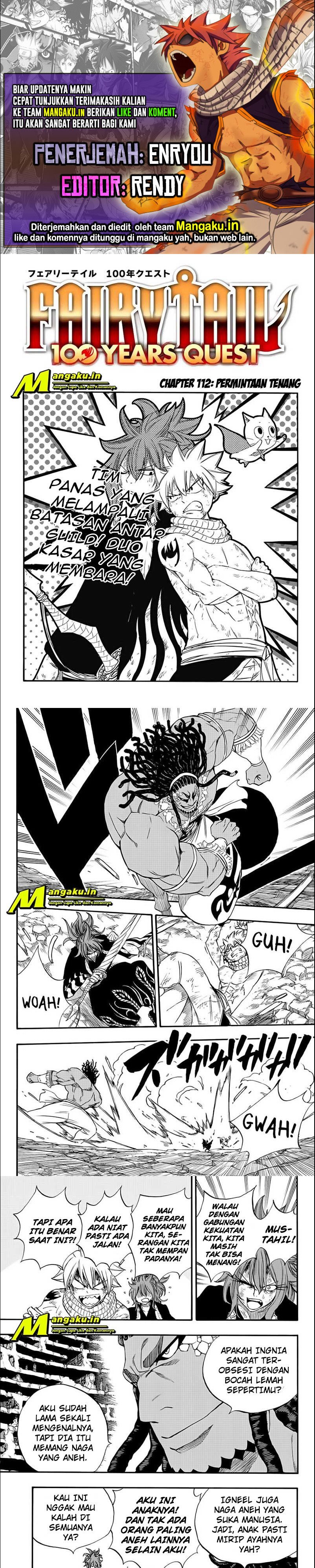Fairy Tail: 100 Years Quest Chapter 112 Bahasa Indonesia