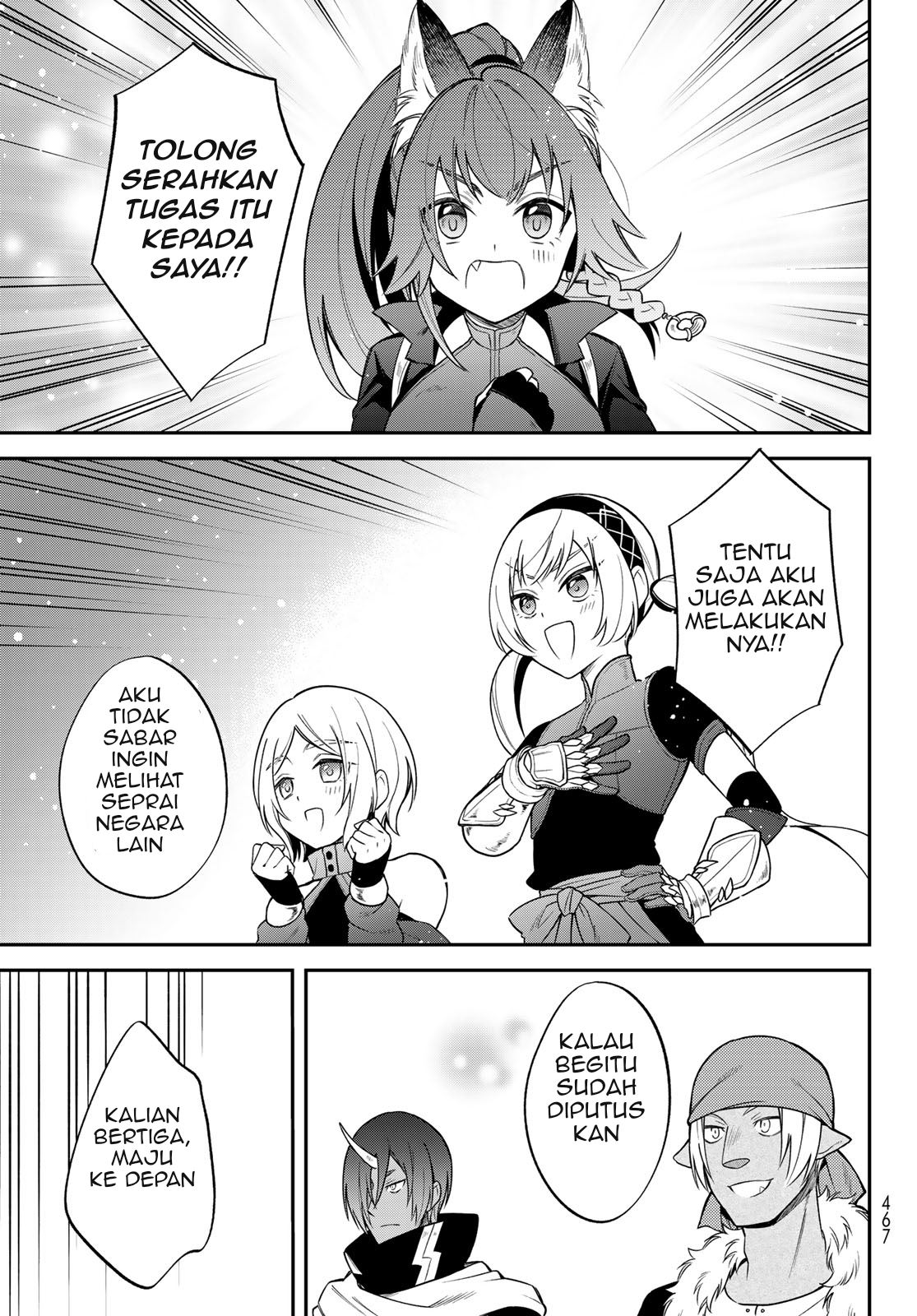 Tensei shitara Slime datta Ken Ibun: Makoku Gurashi no Trinity Chapter 43 Bahasa Indonesia