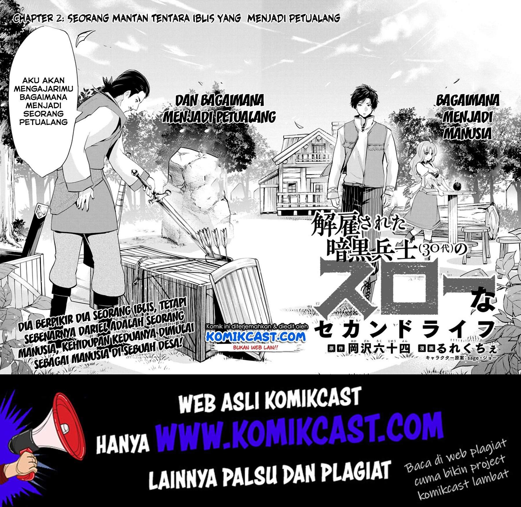 Kaiko sareta Ankoku Heishi (30-dai) no Slow na Second Life Chapter 02 Bahasa Indonesia