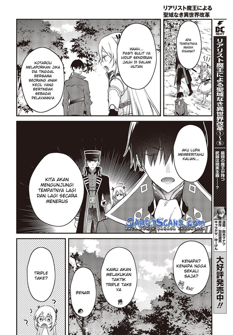 Realist Maou Niyoru Seiiki Naki Isekai Kaikaku Chapter 34 Bahasa Indonesia