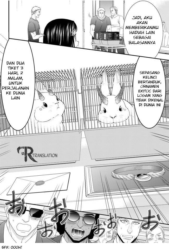 Rougo ni sonaete i sekai de 8 man-mai no kinka o tamemasu Chapter 49 Bahasa Indonesia