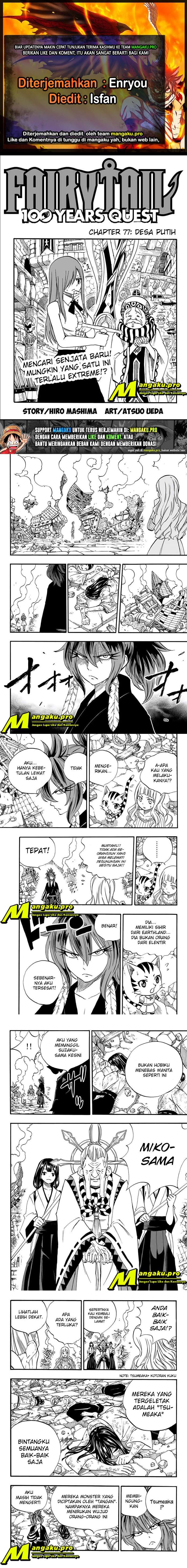 Fairy Tail: 100 Years Quest Chapter 77 Bahasa Indonesia