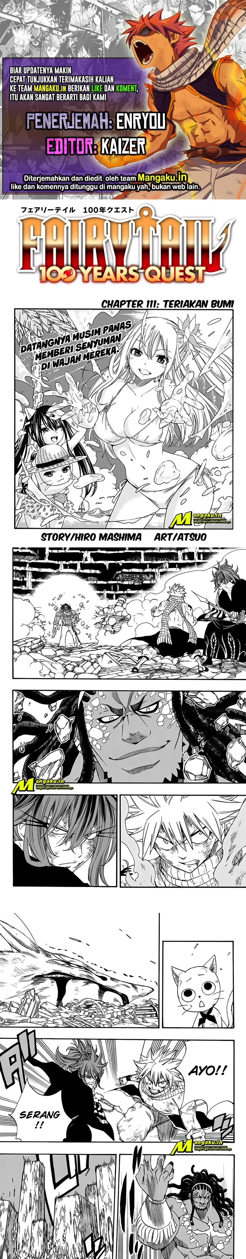 Fairy Tail: 100 Years Quest Chapter 111 Bahasa Indonesia