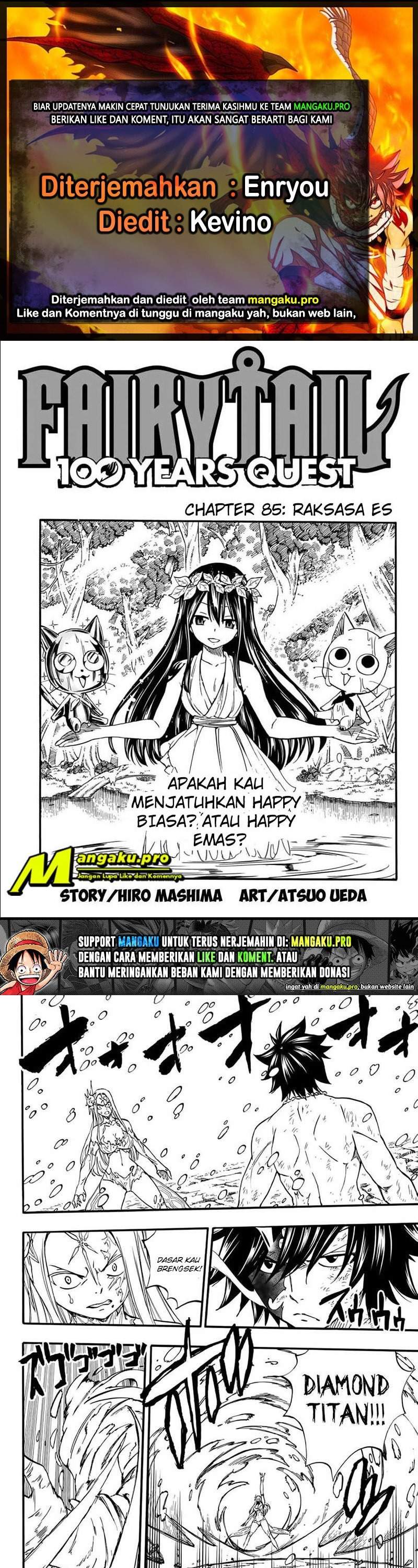 Fairy Tail: 100 Years Quest Chapter 85 Bahasa Indonesia