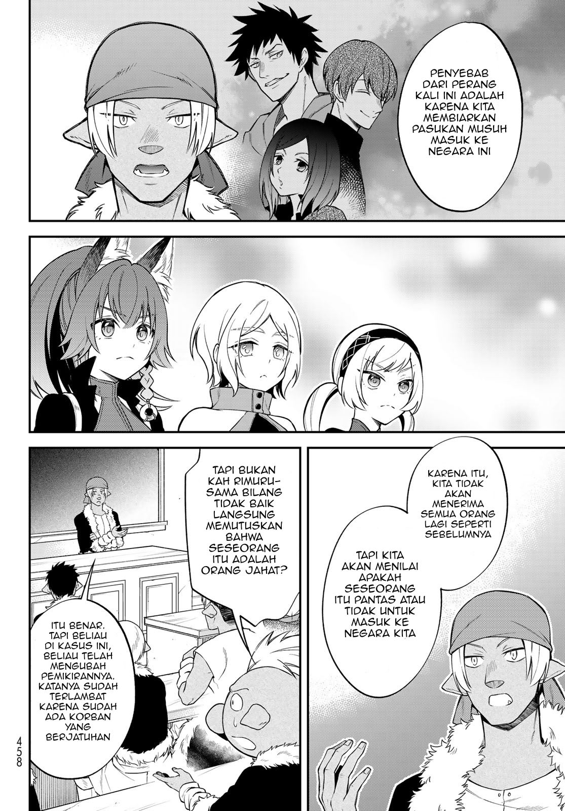 Tensei shitara Slime datta Ken Ibun: Makoku Gurashi no Trinity Chapter 43 Bahasa Indonesia