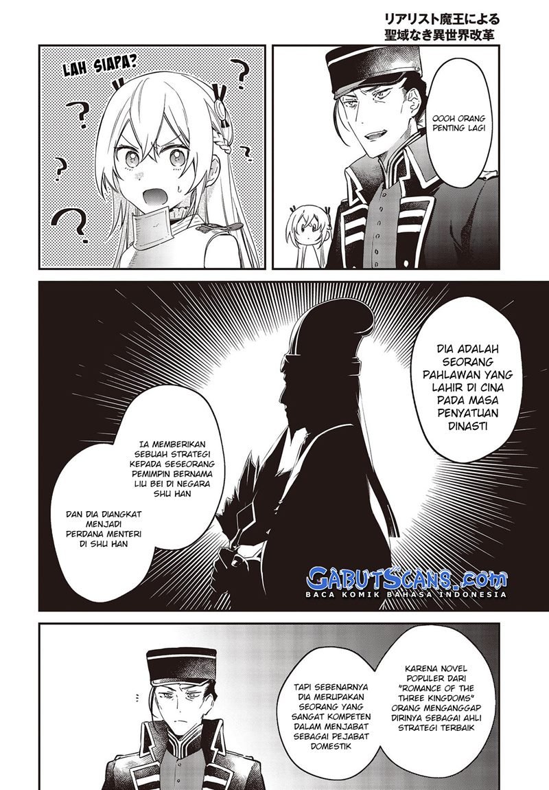 Realist Maou Niyoru Seiiki Naki Isekai Kaikaku Chapter 34 Bahasa Indonesia