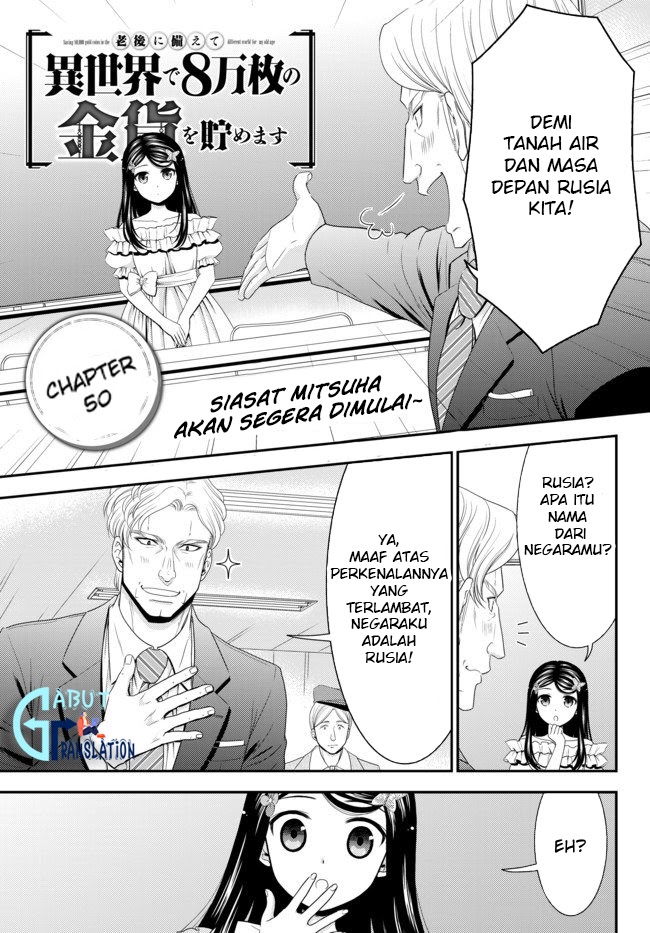 Rougo ni sonaete i sekai de 8 man-mai no kinka o tamemasu Chapter 50 Bahasa Indonesia