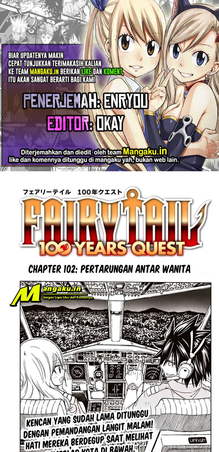 Fairy Tail: 100 Years Quest Chapter 102 Bahasa Indonesia