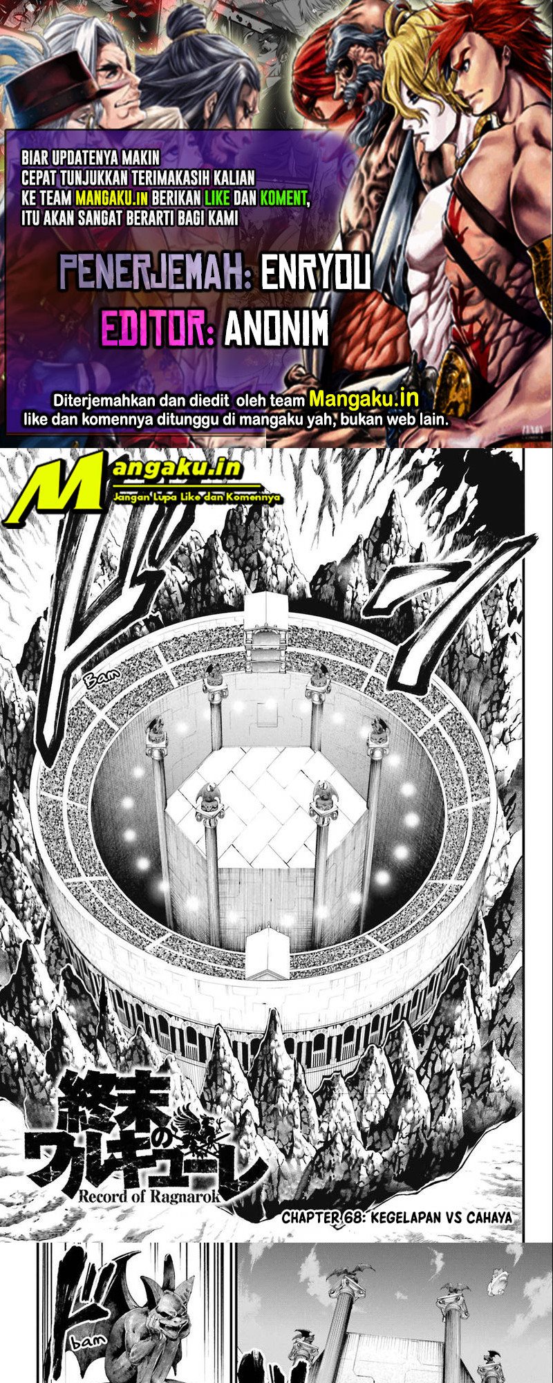 Shuumatsu no Valkyrie Chapter 68.1 Bahasa Indonesia