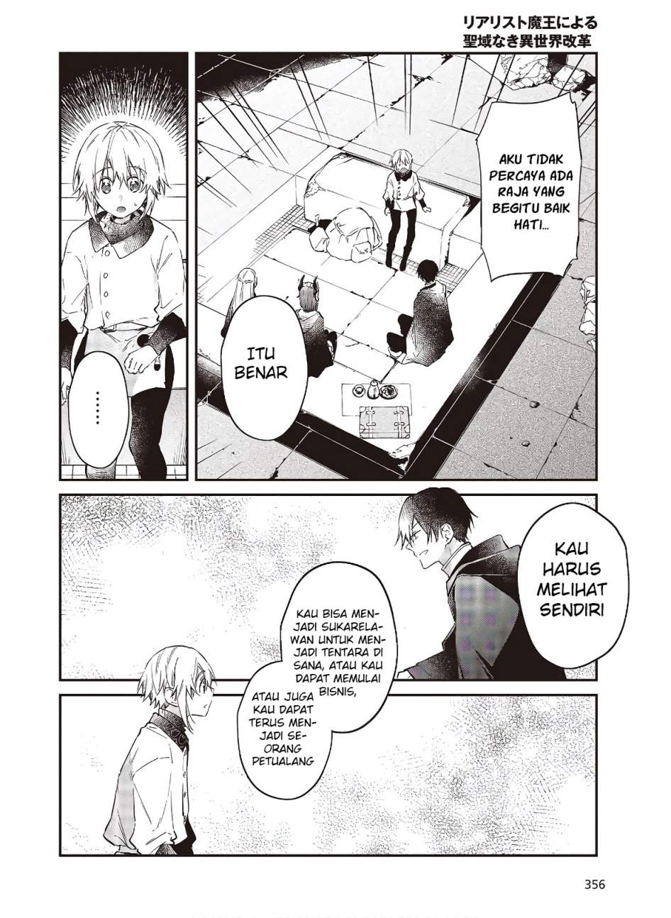 Realist Maou Niyoru Seiiki Naki Isekai Kaikaku Chapter 25 Bahasa Indonesia