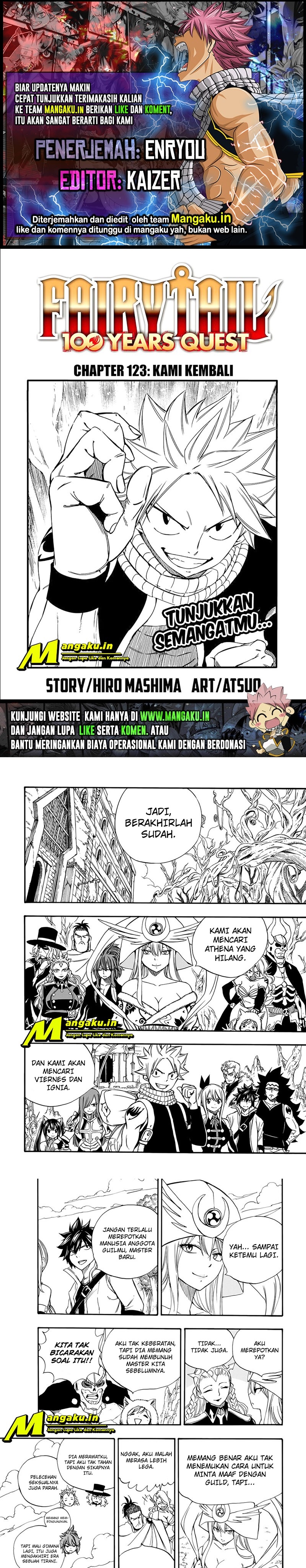 Fairy Tail: 100 Years Quest Chapter 123 Bahasa Indonesia