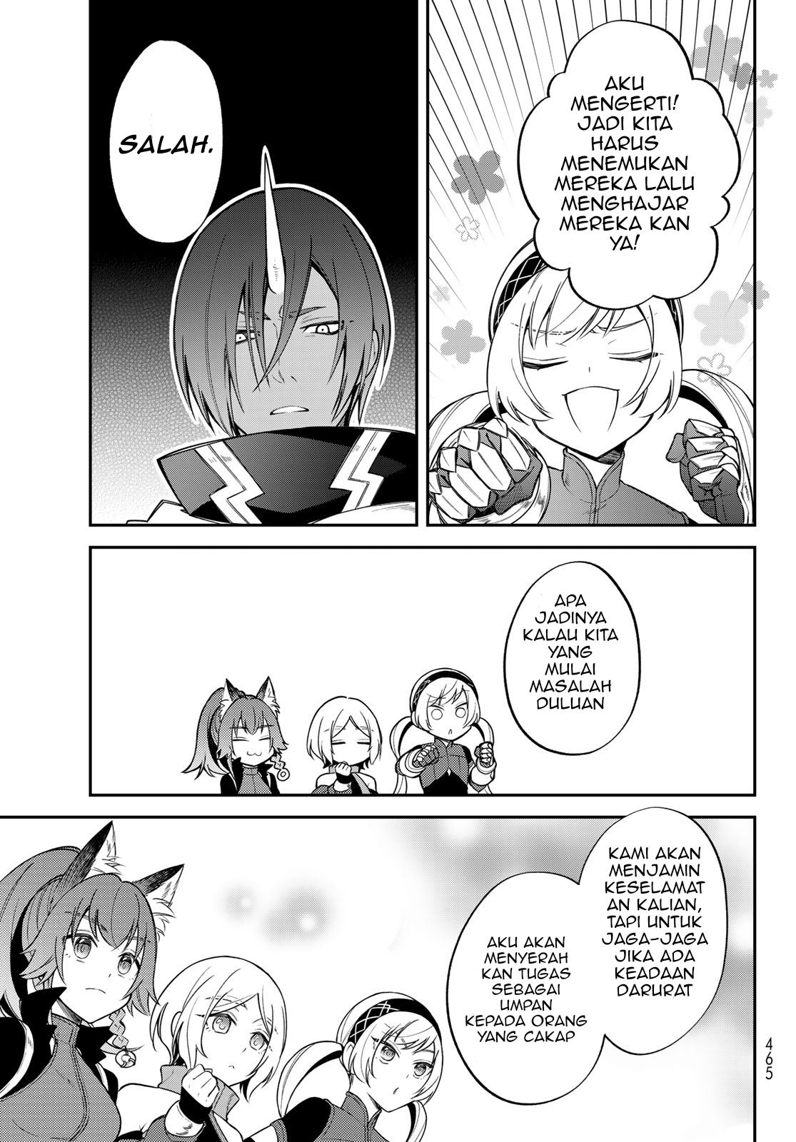 Tensei shitara Slime datta Ken Ibun: Makoku Gurashi no Trinity Chapter 43 Bahasa Indonesia