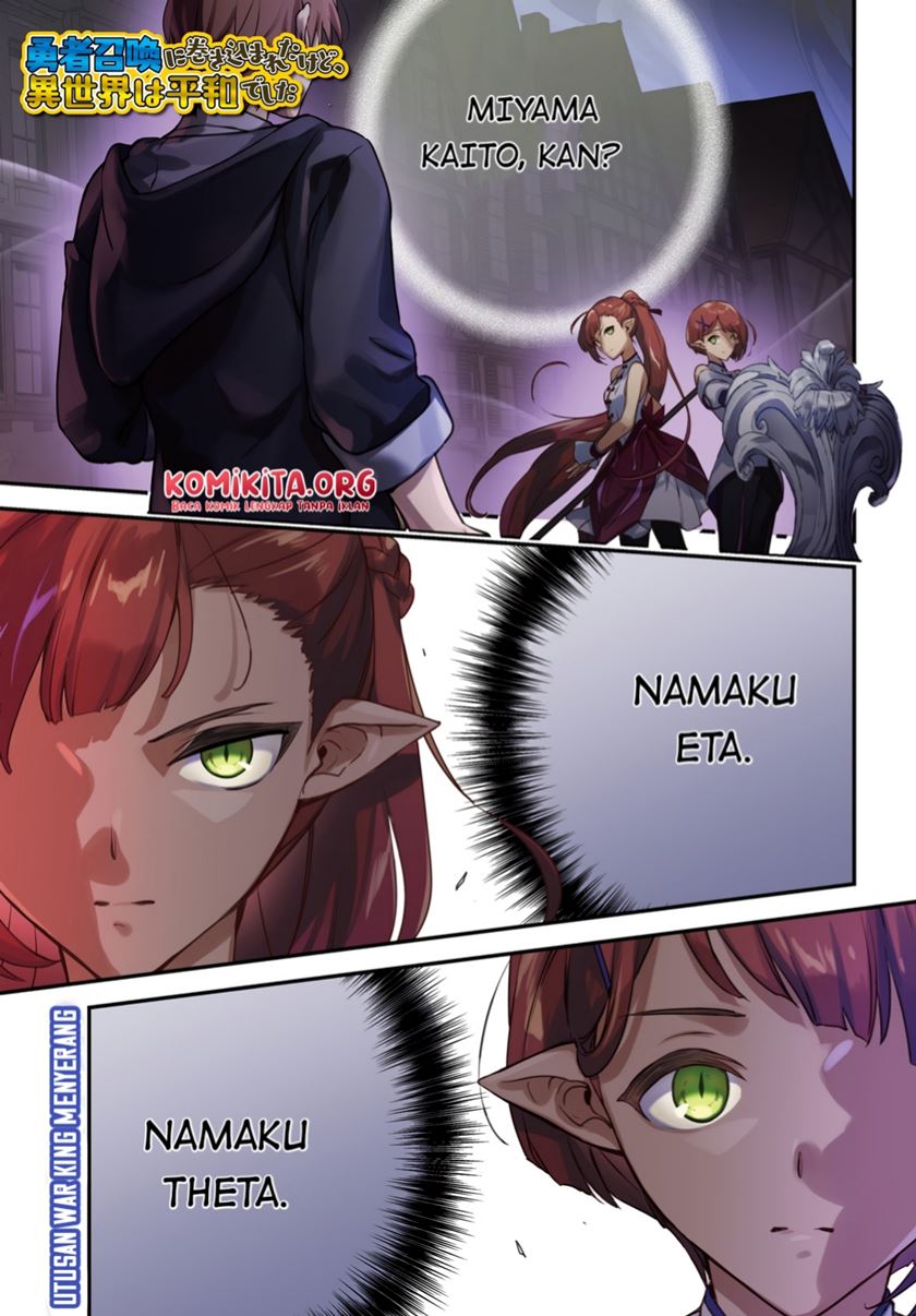 Yuusha Shoukan ni Makikomareta kedo, Isekai wa Heiwa deshita Chapter 35 Bahasa Indonesia