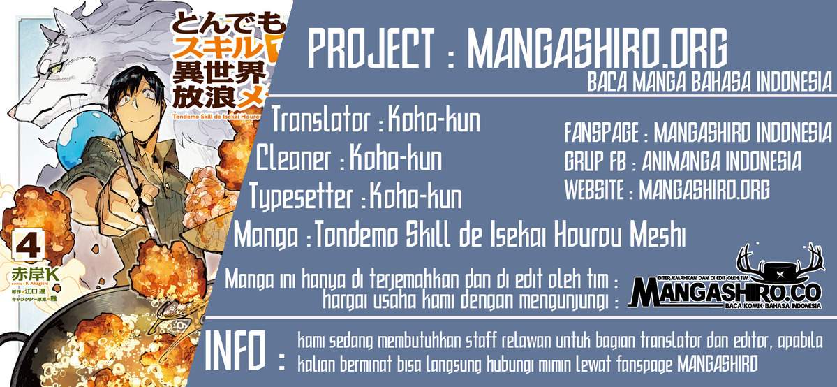 Tondemo Skill de Isekai Hourou Meshi Chapter 33 Bahasa Indonesia